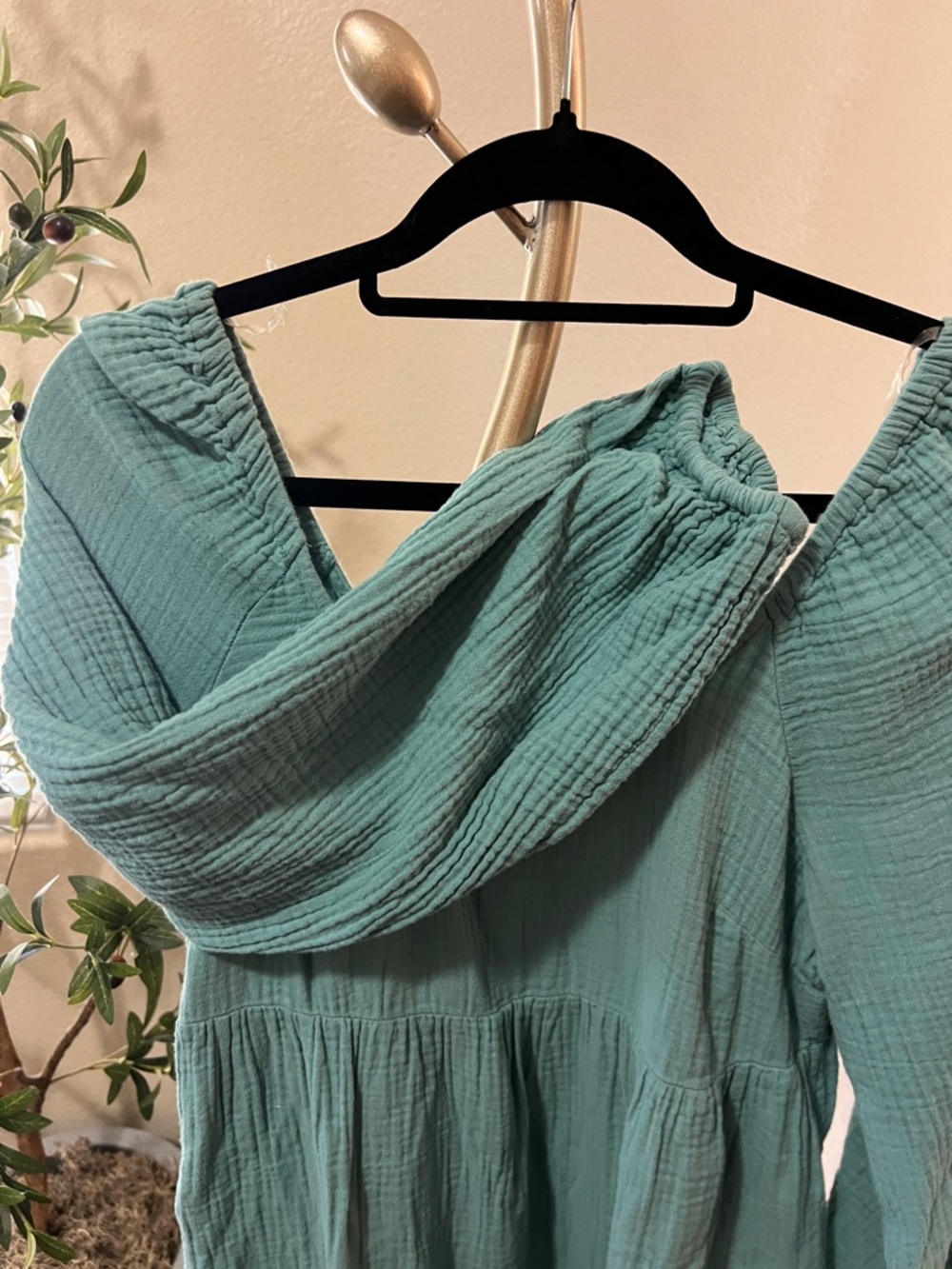 Universal Thread Teal Green Maxi Dress with Scoop Neck - Picture 3 of 6
